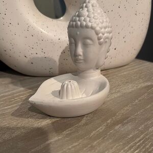 White Buddha Incense Holder
